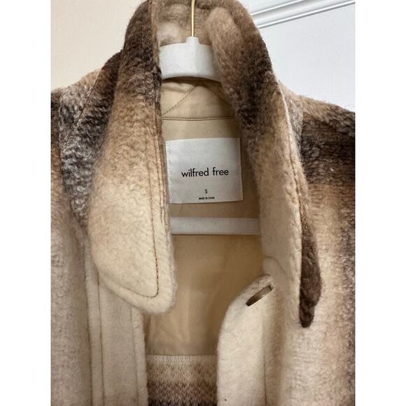 Aritzia Wilfred Free The Ganna Shirt Jacket Brown Tan size Small - Picture 5 of 7